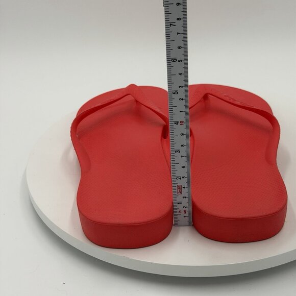 Archies Unisex Arch Support Flip Flops Thong Sandal Coral Mens 10/Women’s 11 - Picture 4 of 7